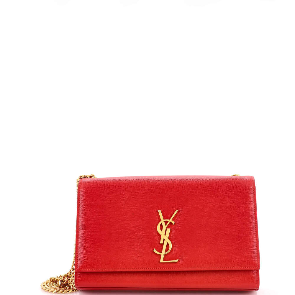 Saint Laurent Medium Classic Monogram Crossbody Bag Grainy Leather